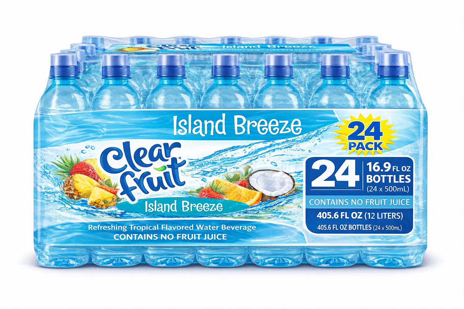 Clear Fruit Flavored Water 16.9oz Bottles 6/12/24 Packs, ALL Flavors Available
